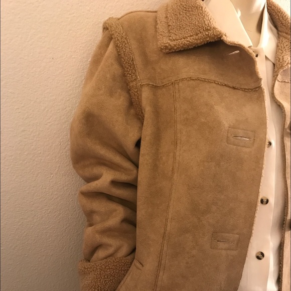 Tehama by Nancy Haley Shearling Coat Teddy Jacket - Picture 4 of 5